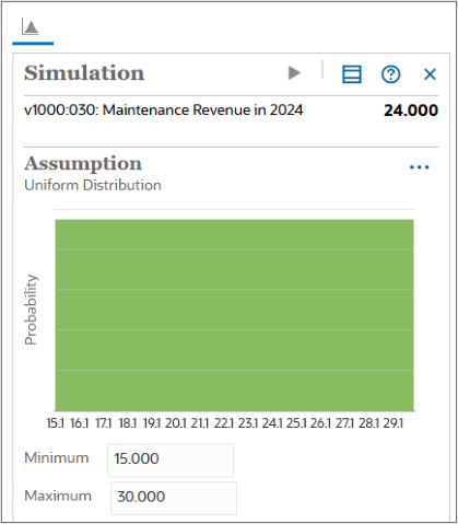 Setting unform distribution parameters